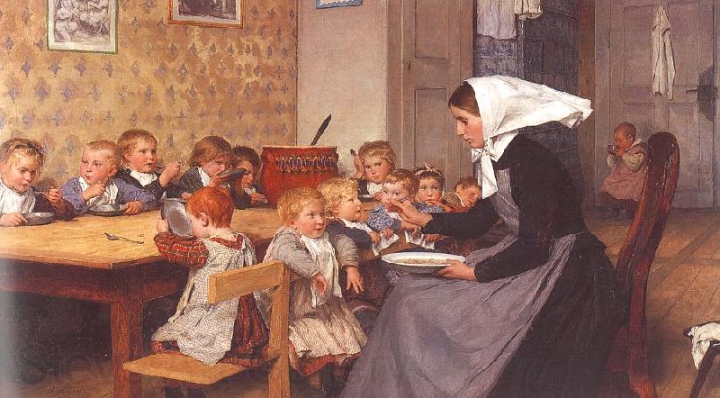 Albert Anker The Creche